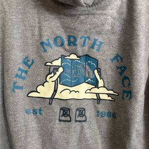 The North Face Gray and Blue Men's Sweater